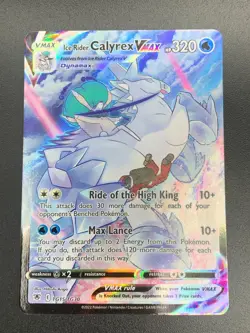 Ice Rider Calyrex VMAX TG15/TG30 Ultra Rare SWSH Astral Radiance Pokemon NM 2022 - Image 1