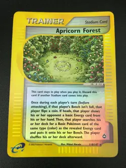 Apricorn Forest 118/147 REVERSE HOLO Pokemon Aquapolis Vintage WOTC NM 2003 - Image 1