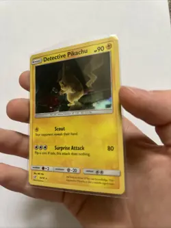 Pokemon TCG Detective Pikachu 10/18 Holo Ungraded Lightly Played - Image 3