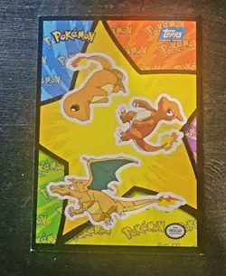 1999 Topps Pokemon Movie Sticker Charizard #8 NM - Image 1