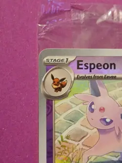 Espeon Pokemon Scarlet & Violet Black Star 086/197 Best Buy Promo Reverse Holo - Image 2