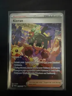 Pokemon TCG Kieran & Perrin Twilight Masquerade Ultra Rare Full Art Trainer - Image 1