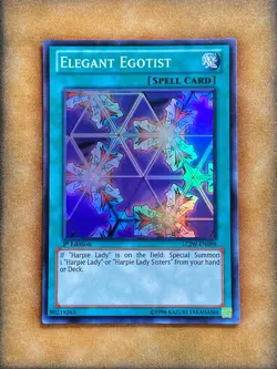 Yugioh Elegant Egotist LCJW-EN098 Super Rare 1st Ed NM - Image 1
