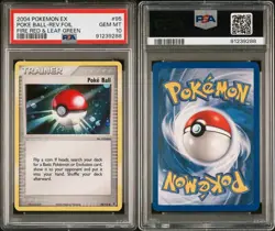 PSA 10 MINT Poke Ball 95/112 EX Fire Red & Leaf Green Pokemon Card Reverse Holo - Image 1