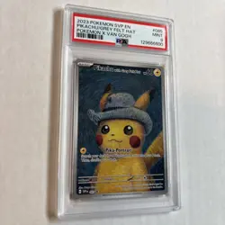 PSA 9 Van Gogh Pikachu with Grey Felt Hat SVP EN 085 Black Star Pokemon Card - Image 3