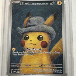 PSA 9 Van Gogh Pikachu with Grey Felt Hat SVP EN 085 Black Star Pokemon Card - Image 5