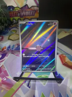 Pokemon TCG Cleffa Obsidian Flames Illustration Rare Card 202/197 (Near Mint) - Image 1