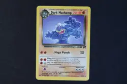 Dark Machamp 27/82 Non Holo Rare Pokemon Card Vintage Team Rocket Moderate Play - Image 1