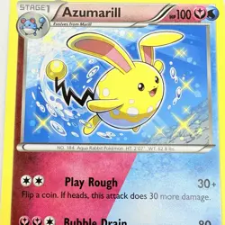 Pokemon TCG Azumarill 77/114 Common Non Holo Steam Siege Shiny 2016 Card LP - Image 3