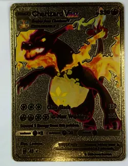 Charizard VMAX Gold Foil Pokemon Card #43 FAN ART - Image 1