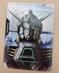 Gundam TCG Card Game Dual Impact Foil Resource GD02 C+ R-012 Gundam AGE-1 Normal - Image 3