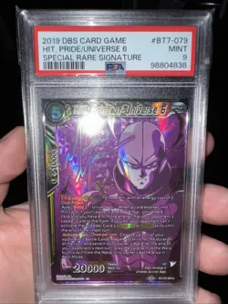 2019 Dragon Ball Super Hit, Pride of Universe 6 PSA 9 Mint Card #BT7-079 - Image 1