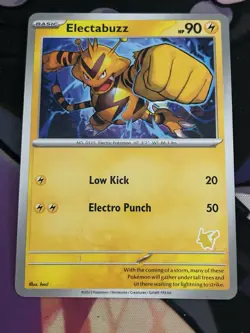 POKEMON TCG ELECTABUZZ CARD MY FIRST BATTLE PIKACHU DECK ENGLISH - Image 1