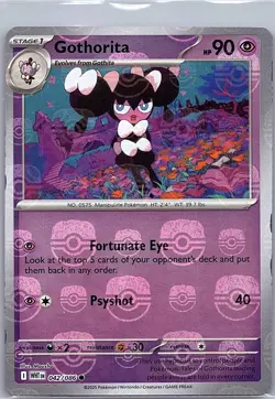 Gothorita (Master Ball) 042/086 SV: White Flare - Pokemon Card - NM - Image 1