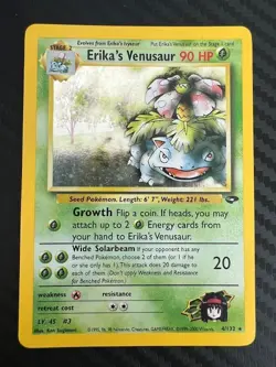 Pokemon TCG Erika's Venusaur Holo Rare Card 4/132 Gym Challenge LP - Image 1