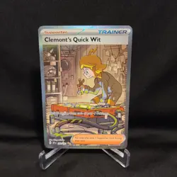 Pokemon Clemonts Quick Wit Surging Sparks Special Illustration Card 243/191 NM - Image 1