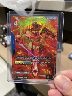 Gundam Card Game Newtype Rising Gd01-005 Unicorn Gundam (unicorn Mode) Rare Plus - Image 1