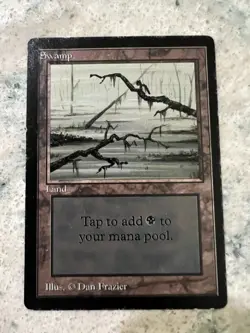 Swamp - Beta - LP - Limited Edition - MTG - Magic the Gathering - Image 1