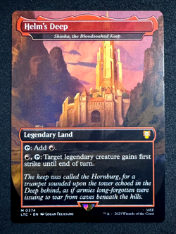 MTG HELM'S DEEP 0374 LORD OF THE RINGS COMMANDER LTC MYTHIC BORDERLESS - Image 3