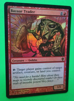 Magic the Gathering MTG Worldwake FOIL BAZAAR TRADER VLP/EX R 2010 NICE!! - Image 1