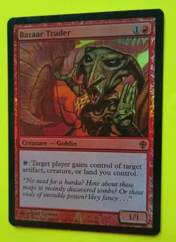 Magic the Gathering MTG Worldwake FOIL BAZAAR TRADER VLP/EX R 2010 NICE!! - Image 3