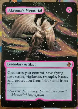 Mqgic The Gathering Akroma's Memorial Hand Painted Art Alter - Image 1