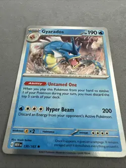Pokemon TCG * Scarlet & Violet 151 * 130/165 Gyarados Rare * HOLO * NM - Image 5