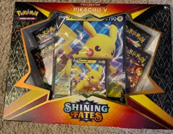Pokemon TCG: Shining Fates Pikachu V Collection Box Set 820650828690 - Image 1