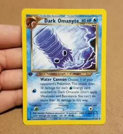 POKEMON TCG 1ST EDITION DARK OMANYTE 37/105 ◇ UNCOMMON NEO DESTINY VINTAGE NM - Image 1