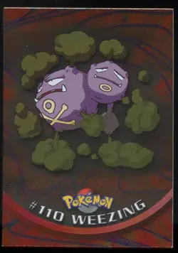 Weezing #110 Holo Blue Label - 2000 Pokemon Topps TV Animation LP - Image 1