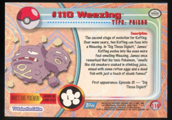 Weezing #110 Holo Blue Label - 2000 Pokemon Topps TV Animation LP - Image 2