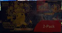 Pokemon Surging Sparks ETB + Booster Bundle 2-Pack Costco SEALED FREE SHIPPING - Image 1