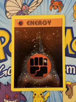 Pokemon Fighting Energy - WOTC PROMO - HOLO BLEED SWIRL POKEMON LEAGUE 2002 LP+ - Image 1
