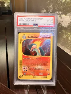 2002 Pokemon Expedition Thphlosion Holo PSA 6 - Image 1