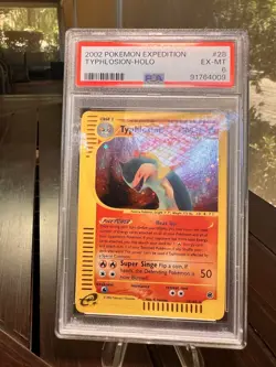 2002 Pokemon Expedition Thphlosion Holo PSA 6 - Image 3