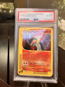2002 Pokemon Expedition Thphlosion Holo PSA 6 - Image 4