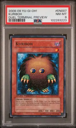 2008-09 YU-GI-OH! DUEL TERMINAL PREV #EN007 KURIBOH PSA 8 - Image 1