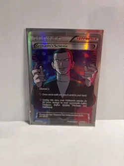Pokemon TCG Trainer Giovanni's Scheme Full Art Breakthrough Card 162/162 - Image 3