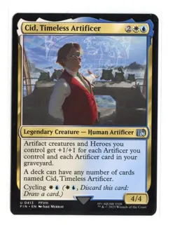 Cid, Timeless Artificer U 0413 Regular Final Fantasy MTG Card NM - Image 1