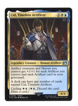 Cid, Timeless Artificer U 0418 Regular Final Fantasy MTG Card NM - Image 1