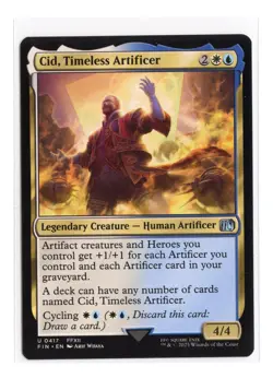Cid, Timeless Artificer U 0417 Regular Final Fantasy MTG Card NM - Image 1