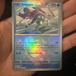 Pokemon TCG Suicune Masterball Reverse Holo Prismatic Card Evolutions 024/131 - Image 1