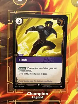 Flash Spell Riftbound Origins TCG Card NM Proving Grounds Exclusive - Image 1