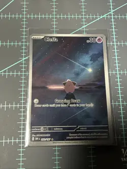 Pokemon TCG Cleffa Obsidian Flames Illustration Rare Card 202/197 (Near Mint) - Image 1