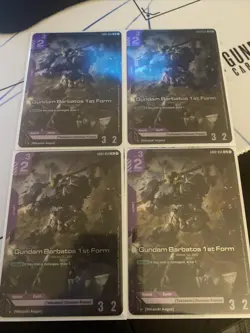 GUNDAM TCG CARD GAME BARBATOS LR LOT - Image 1