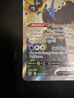 Empoleon v Alternate Full Art Holo Card 146/163SWSH05 Pokemon Battle Styles - Image 4