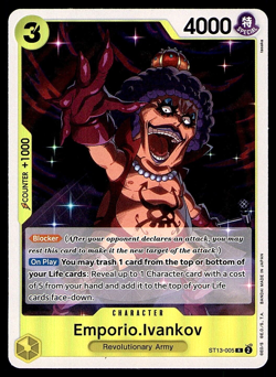 EMPORIO IVANKOV ST13-005 R THE THREE BROTHERS ULTRA DECK ONE PIECE CARD GAME NM - Image 1