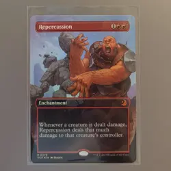 Repercussion MTG Wilds of Eldraine Full Art 0078 Mythic - FOIL - NM - Image 1