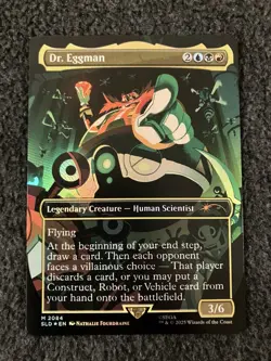 Magic The Gathering MTG - Dr. Eggman (Rainbow Foil) - Sonic Secret Lair SLD - Image 1