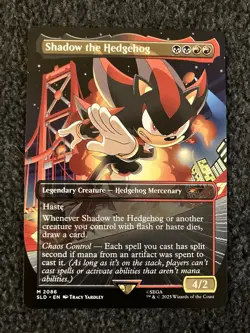Magic The Gathering MTG - Shadow the Hedgehog - Sonic Secret Lair Drop - Image 1